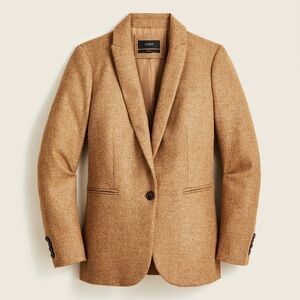J Crew Parke Blazer in English Shetland Wool Tan Brown  Size 4